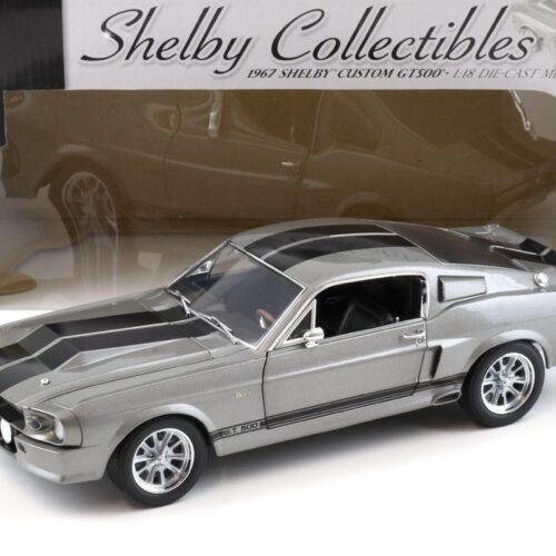 1:18 Shelby Collectibles 1967 Shelby Custom GT 500 grey/black like ELEANOR