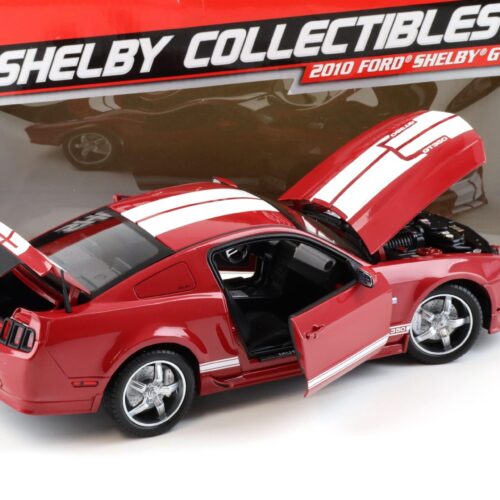 1:18 Shelby Collectibles 2011 Ford Shelby GT350 Coupe red/ white stripes