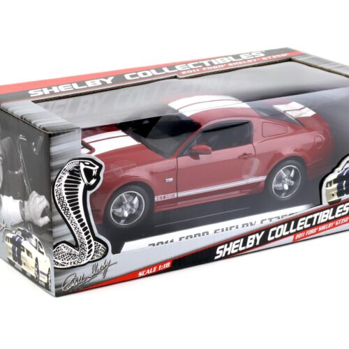 1:18 Shelby Collectibles 2011 Ford Shelby GT350 Coupe red/ white stripes