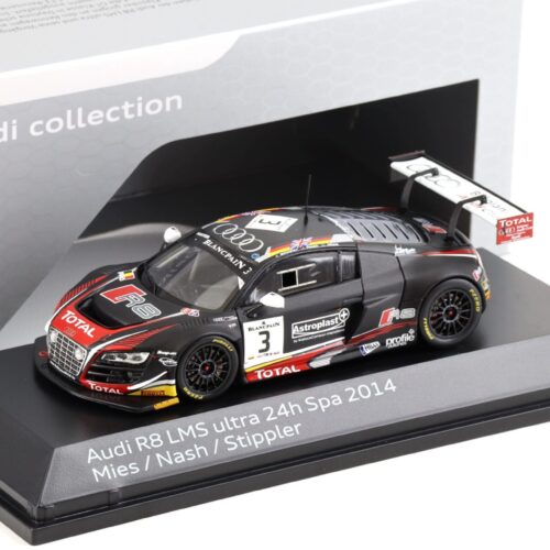 1:43 Spark Audi R8 LMS Ultra 24h SPA 2014 #3 Mies/Nash/Stippler DEALER VERSION