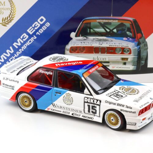1:18 WERK83 BMW M3 E30 #15 DTM Champion 1989 Ravaglia Warsteiner Collectors box