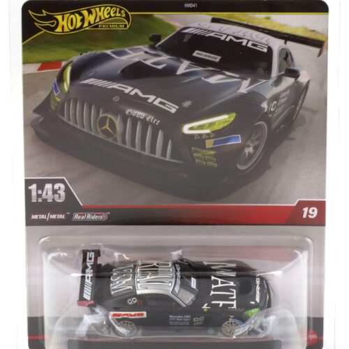 1:43 Hot Wheels Premium 2025 Real Riders HWT13 Mercedes AMG GT3 Race Service