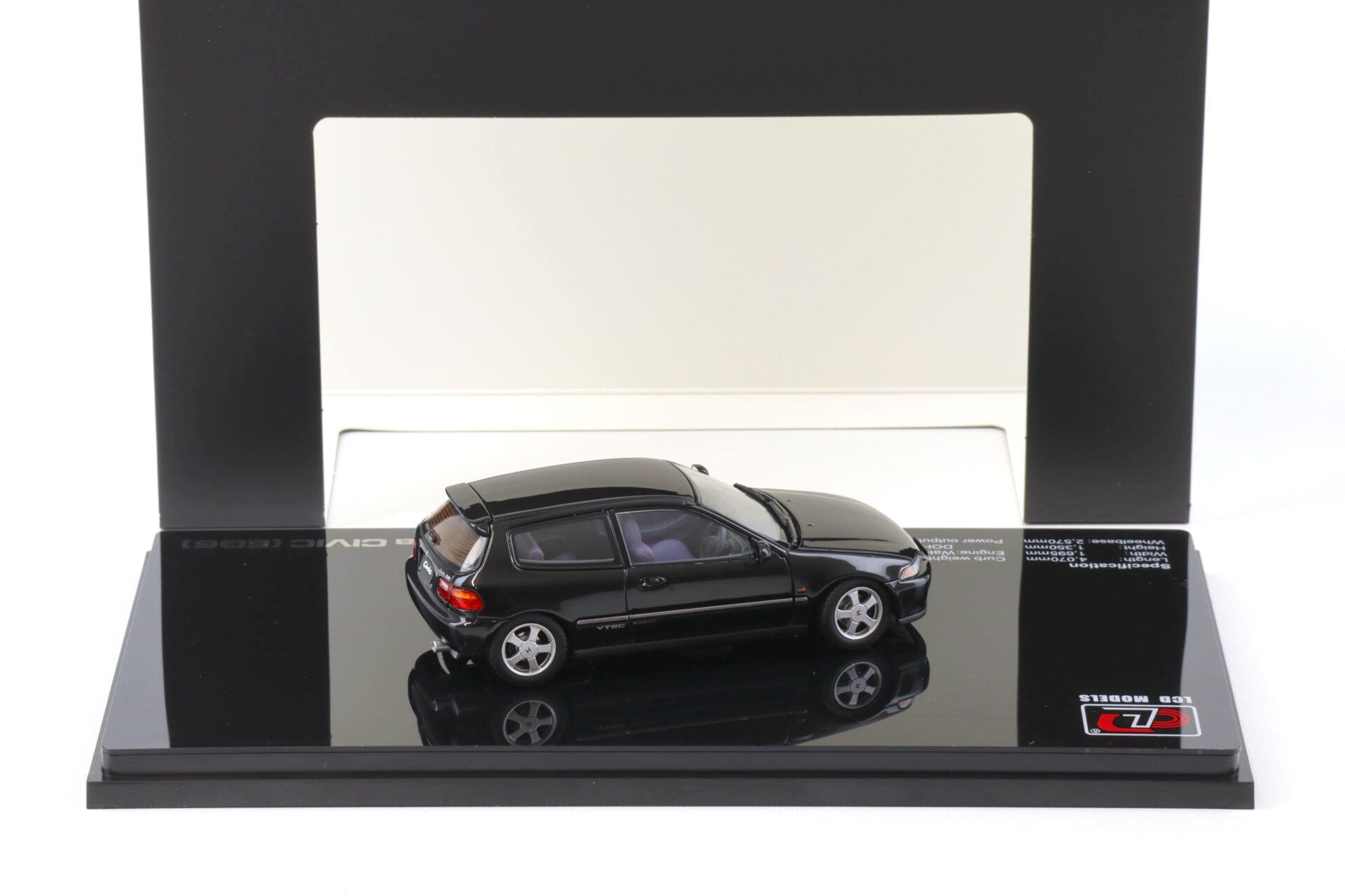 1:43 LCD Models Honda Civic SiR II (EG6) VTEC 1993 black LCD43010-BL