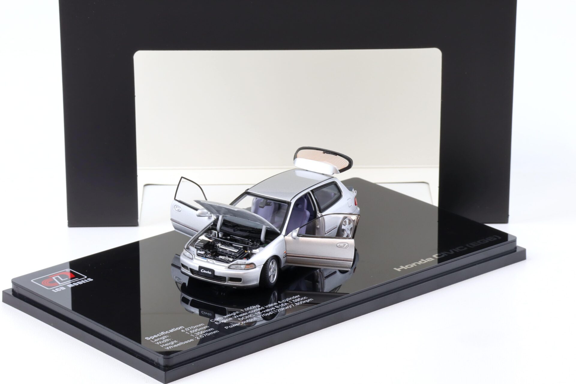 1:43 LCD Models Honda Civic SiR II (EG6) VTEC 1993 silver LCD43010-SI