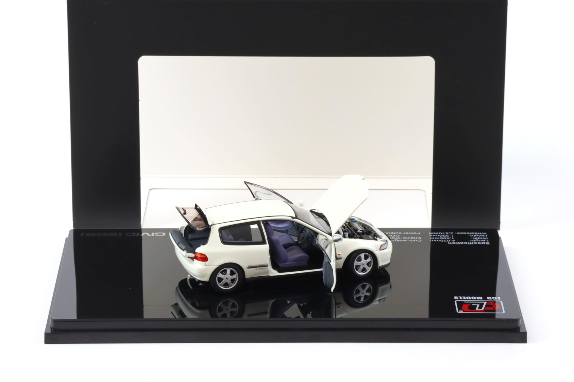 1:43 LCD Models Honda Civic SiR II (EG6) VTEC 1993 white LCD43010-WH
