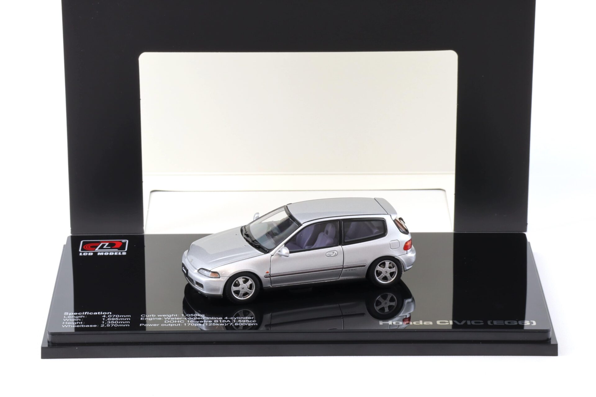 1:43 LCD Models Honda Civic SiR II (EG6) VTEC 1993 silver LCD43010-SI