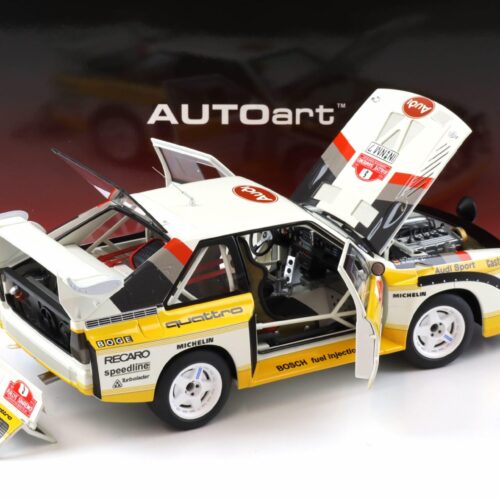 1:18 AUTOart Audi Sport Quattro S1 Rally San Remo 1985 Winner Röhrl/Geistdörfer #5