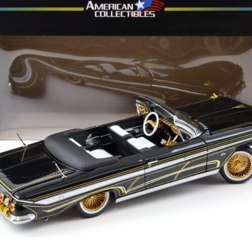 1:18 Sun Star 1961 Chevrolet Impala Lowrider open Convertible black/ gold