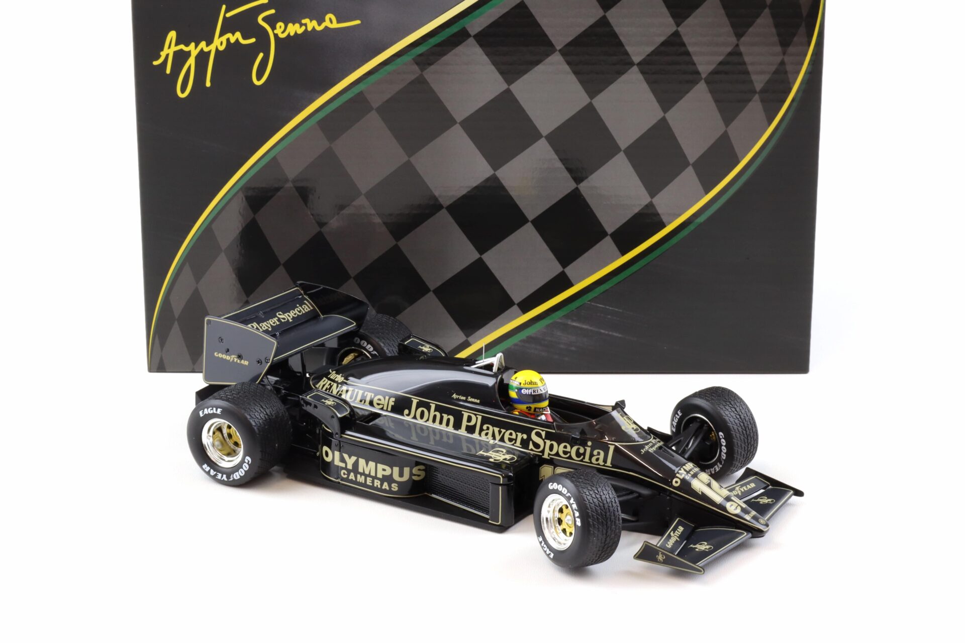 1:18 PremiumX Lotus Renault 97T Ayrton Senna #12 GP Portugal 1985