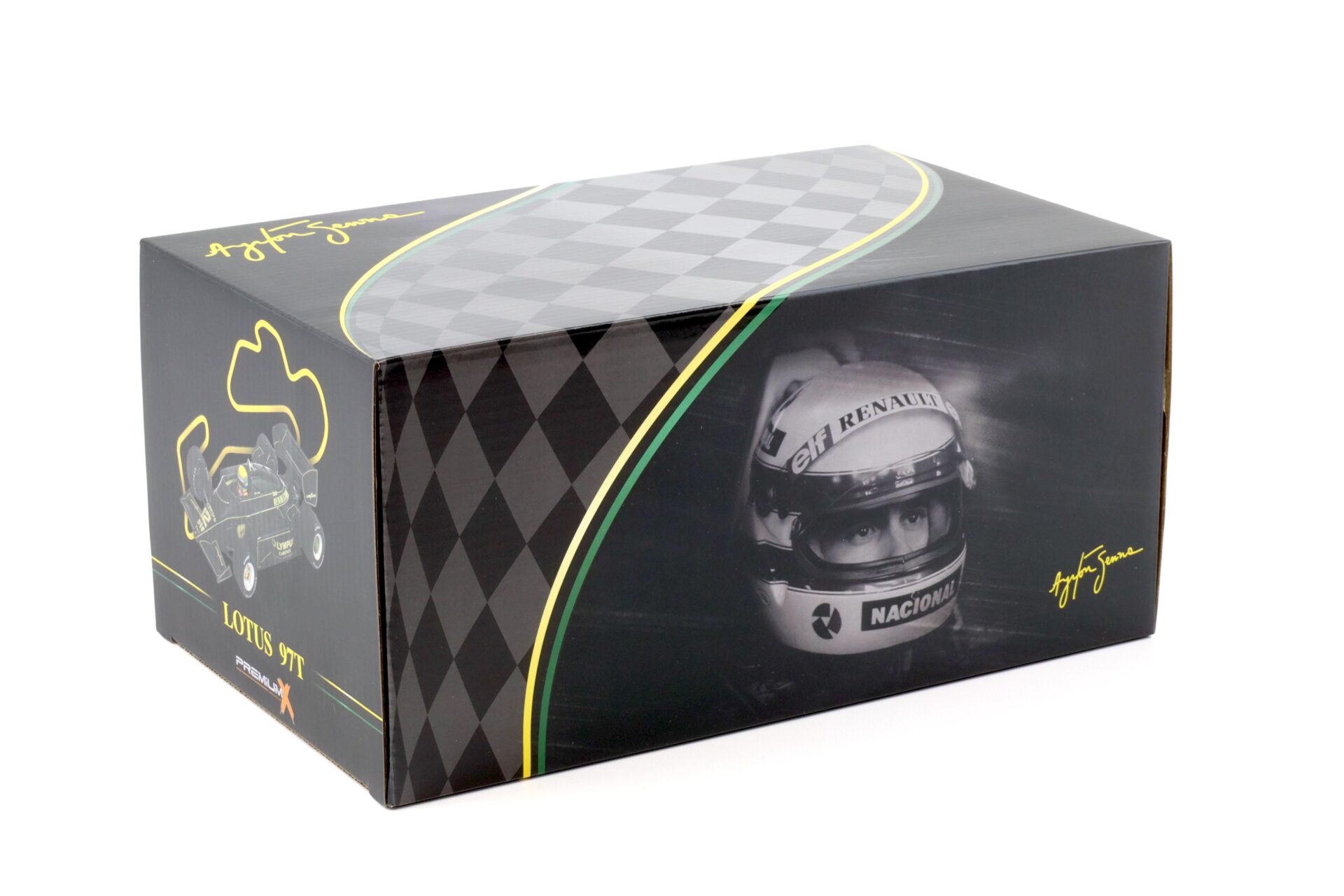 1:18 PremiumX Lotus Renault 97T Ayrton Senna #12 GP Portugal 1985