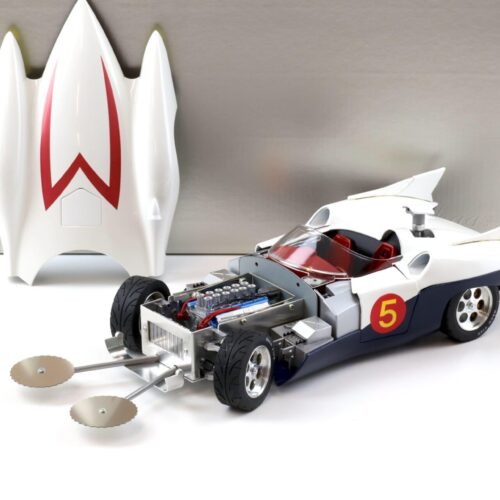 1:18 Schwyn Haas Aluminium Body Hamilton Mach 5 Speed Racer white
