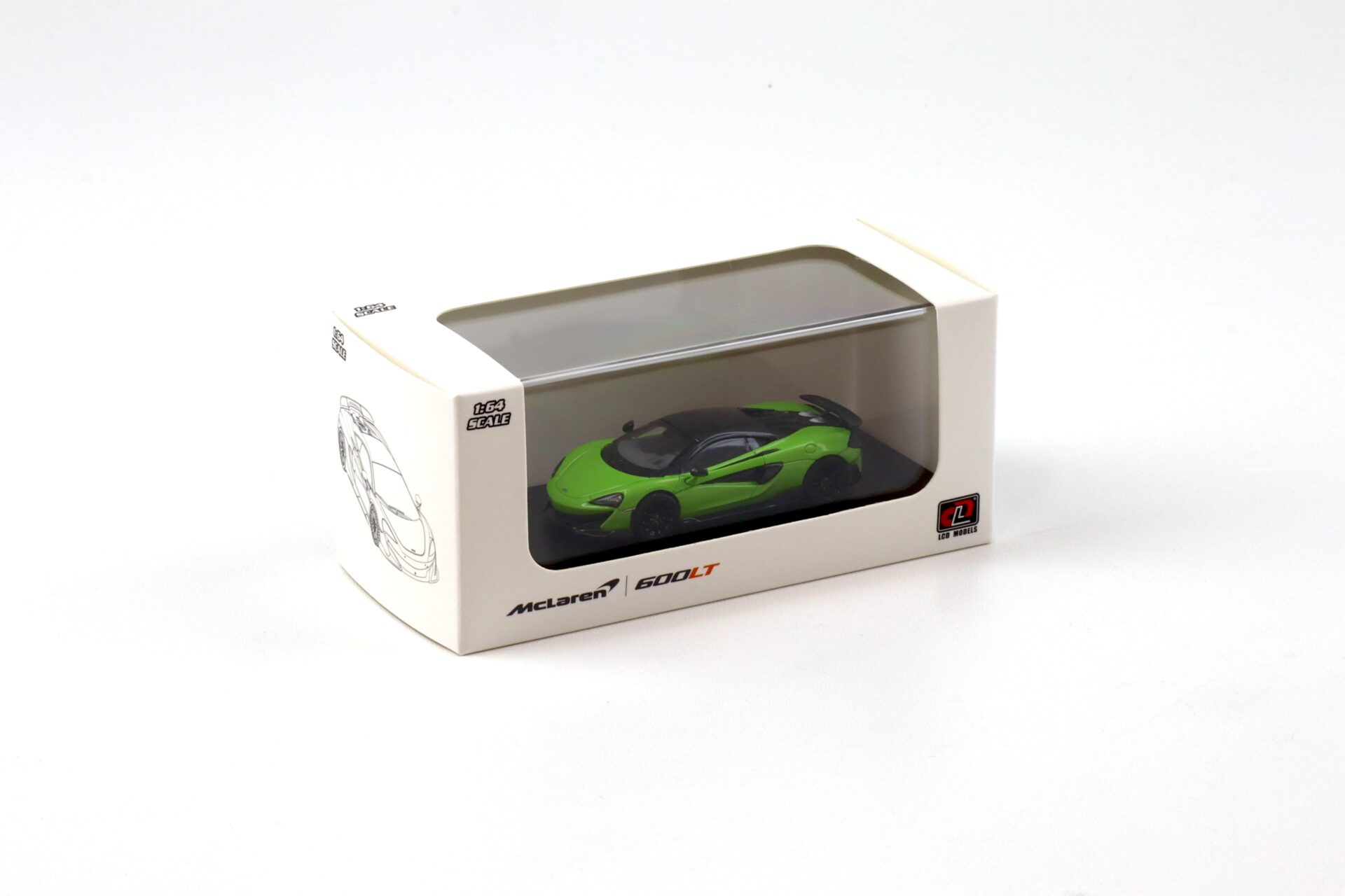 1:64 LCD Models McLaren 600LT Coupe green metallic/ Carbon LCD64007-GR