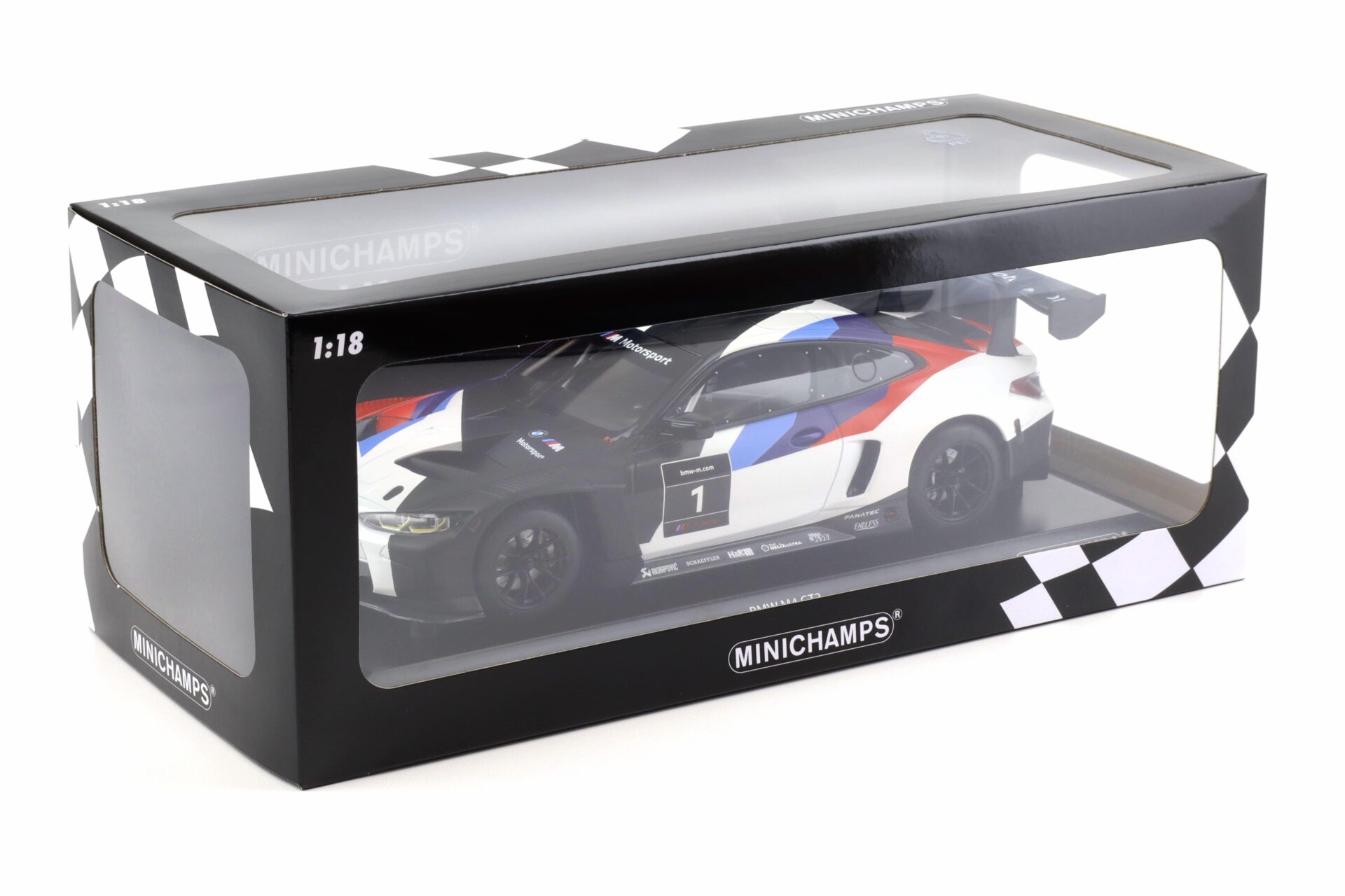 1:18 Minichamps BMW M4 GT3 Presentation 2021 #1 white/blue/red