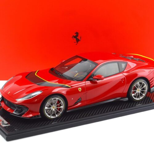 1:12 BBR Ferrari 812 Competizione Rosso Corsa 322 red/ yellow details - Limited 100 pcs.