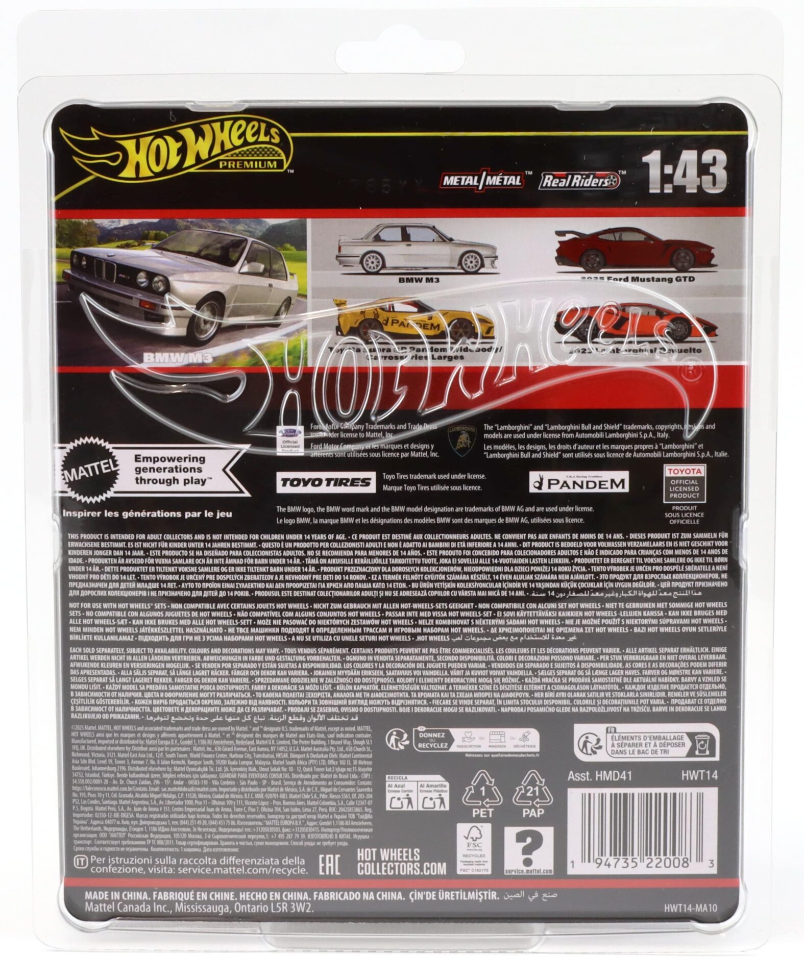 1:43 Hot Wheels Premium 2025 Real Riders HWT14 BMW M3 E30 Street silver