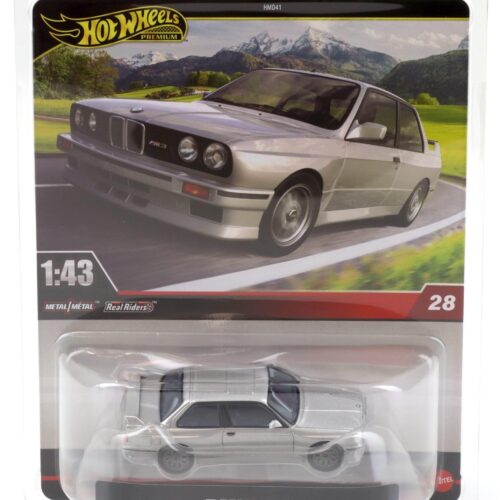 1:43 Hot Wheels Premium 2025 Real Riders HWT14 BMW M3 E30 Street silver