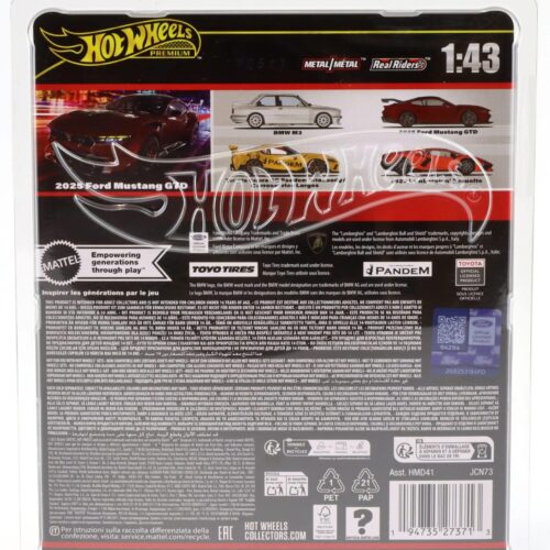 1:43 Hot Wheels Premium 2025 Real Riders JCN73 Ford Mustang GTD 2025 dark red