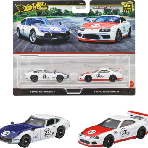 1:64 Hot Wheels 2025 Premium 2-Pack 979S Toyota 2000GT + Toyota Supra