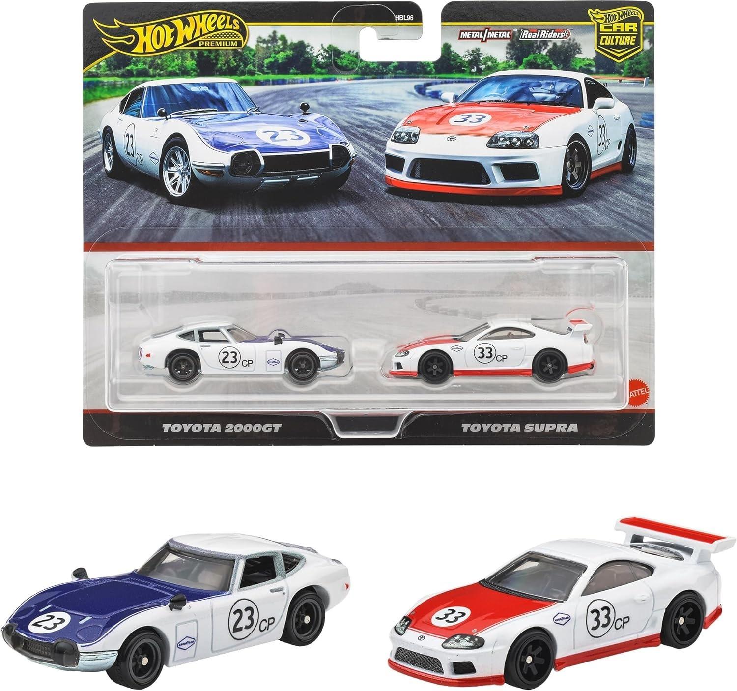 1:64 Hot Wheels 2025 Premium 2-Pack 979S Toyota 2000GT + Toyota Supra