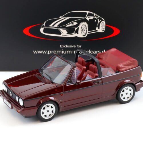 1:18 Norev VW Golf 1 Cabriolet Etienne Aigner 1990 Bordeaux red metallic - Limited 750 pcs.