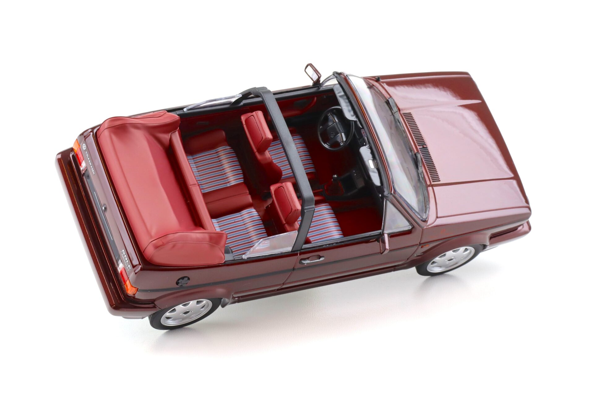 1:18 Norev VW Golf 1 Cabriolet Etienne Aigner 1990 Bordeaux red metallic - Limited 750 pcs.