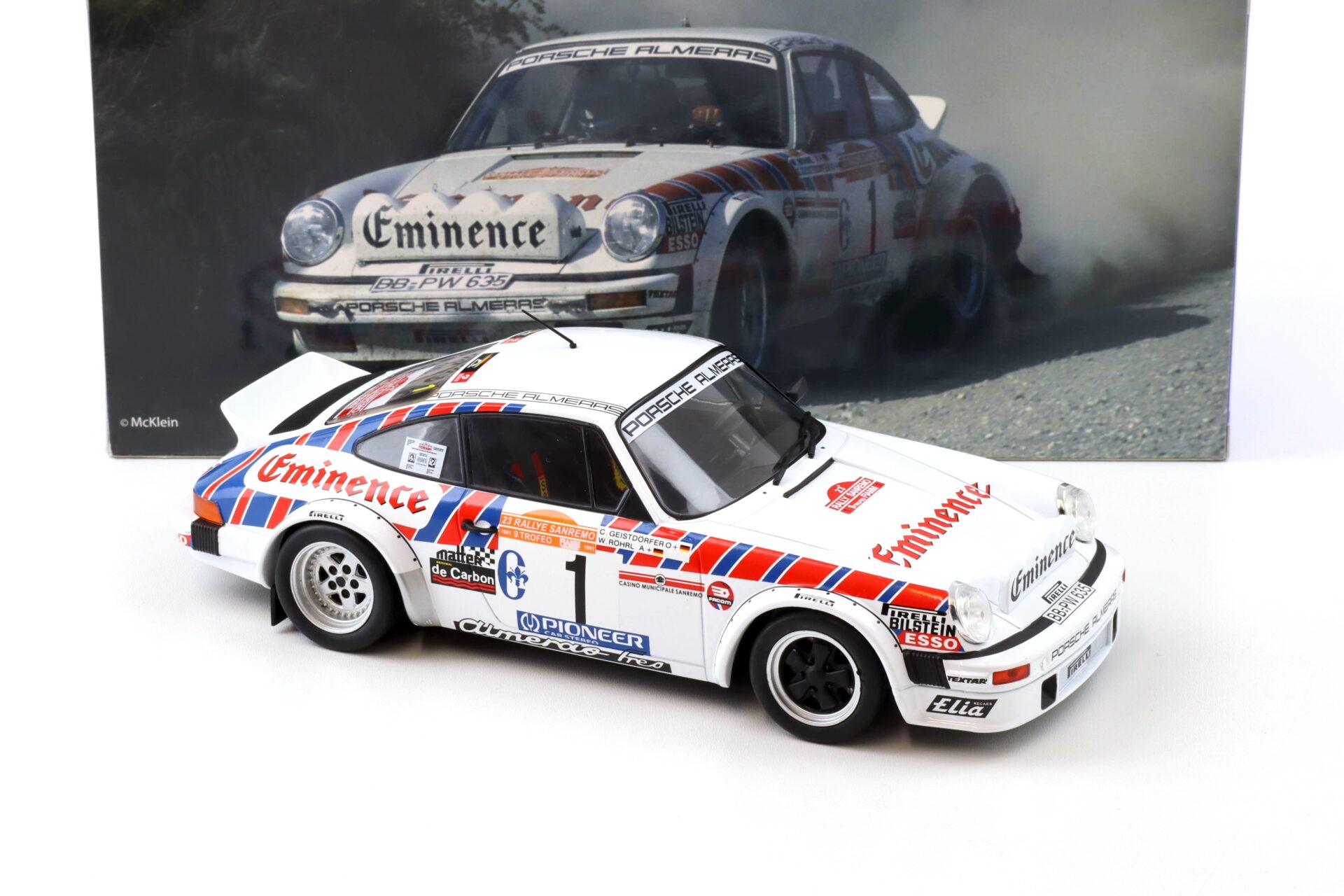 1:18 WERK83 Porsche 911 SC Gr.4 #1 Rallye San Remo 1981 Röhrl/ Geistdörfer