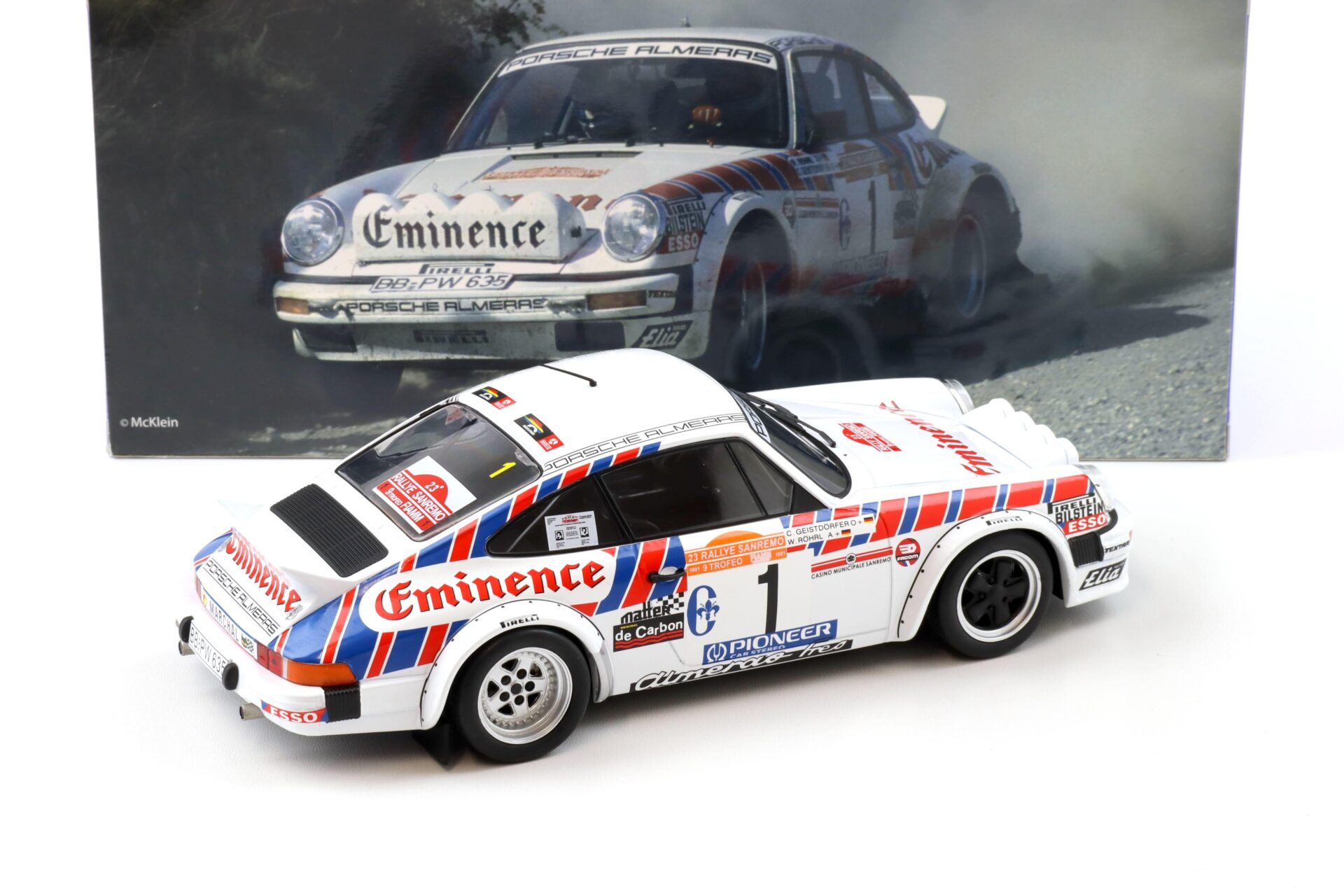 1:18 WERK83 Porsche 911 SC Gr.4 #1 Rallye San Remo 1981 Röhrl/ Geistdörfer