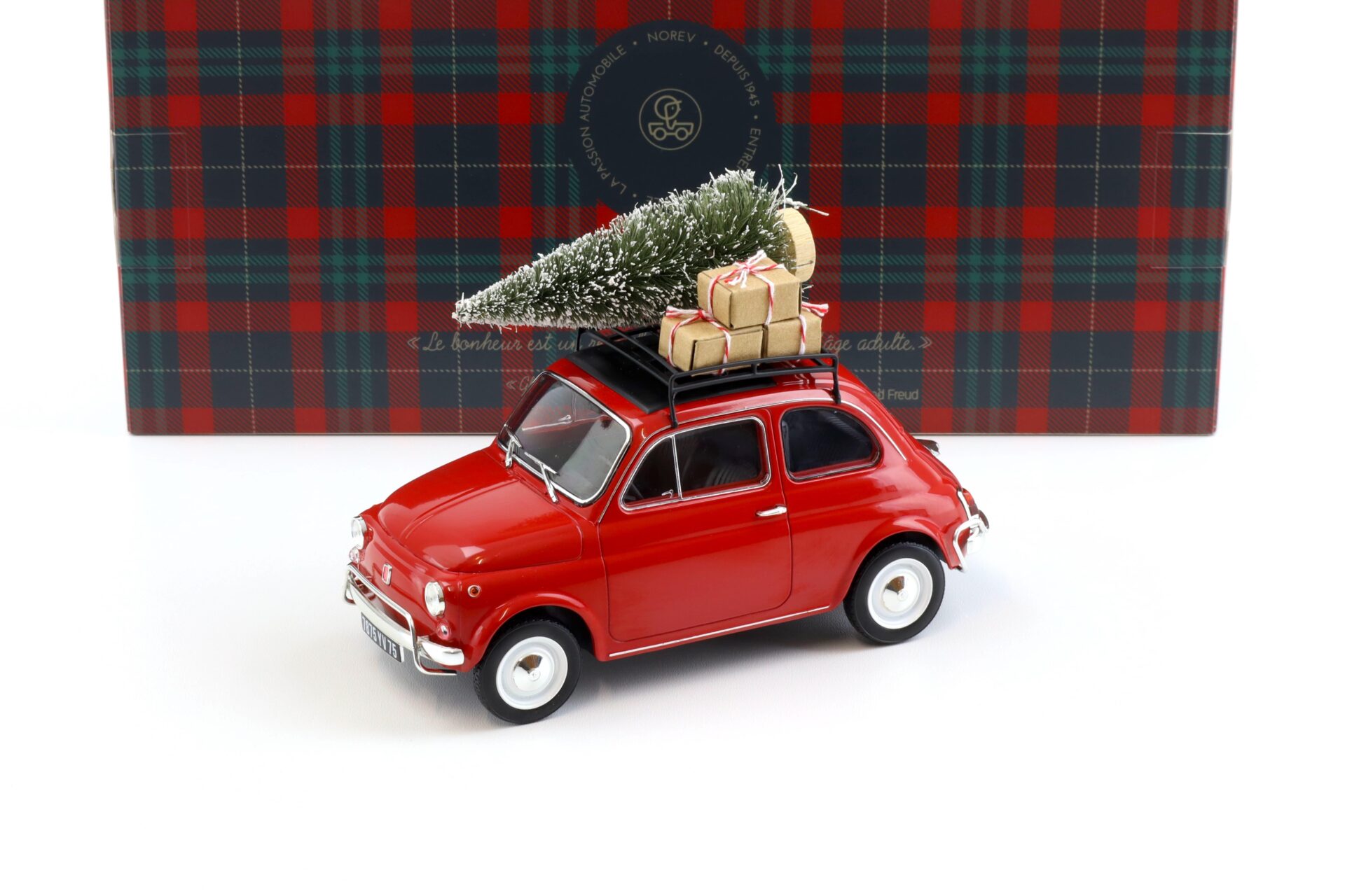 1:18 Norev Fiat 500 L 1968 red Christmas Edition Weihnachten