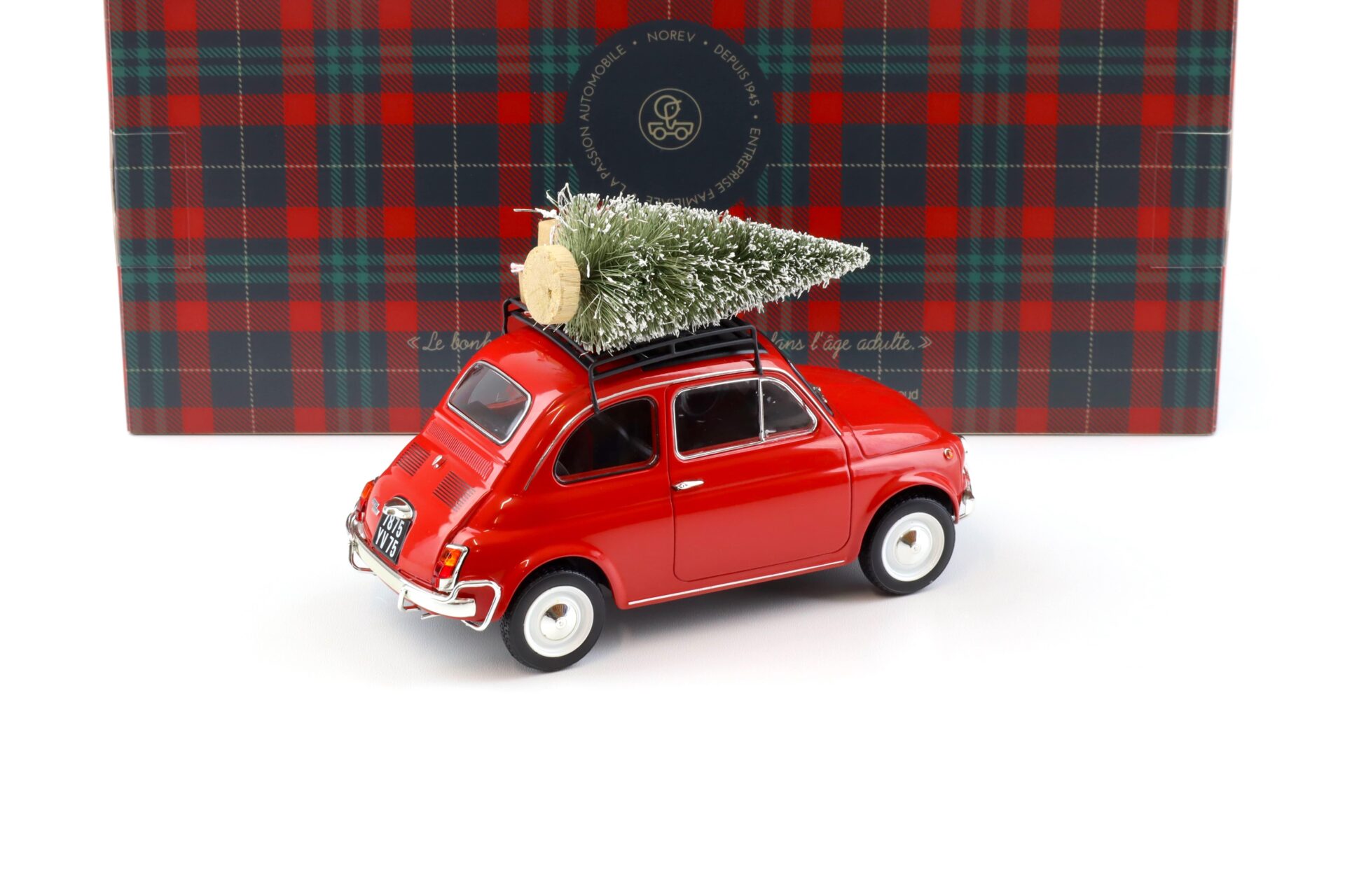 1:18 Norev Fiat 500 L 1968 red Christmas Edition Weihnachten