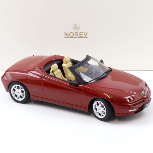1:18 Norev Alfa Romeo Spider 2.0 T.Spark 1999 with Softtop Proteo red metallic