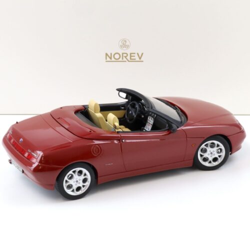 1:18 Norev Alfa Romeo Spider 2.0 T.Spark 1999 with Softtop Proteo red metallic