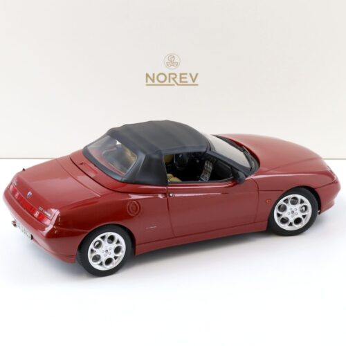 1:18 Norev Alfa Romeo Spider 2.0 T.Spark 1999 with Softtop Proteo red metallic
