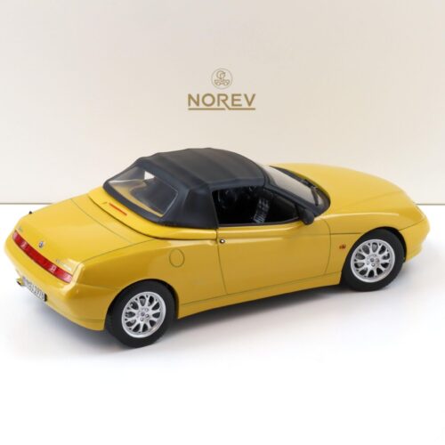 1:18 Norev Alfa Romeo Spider 2.0 T.Spark 1999 with Softtop Zoe yellow - Limited 150 pcs.