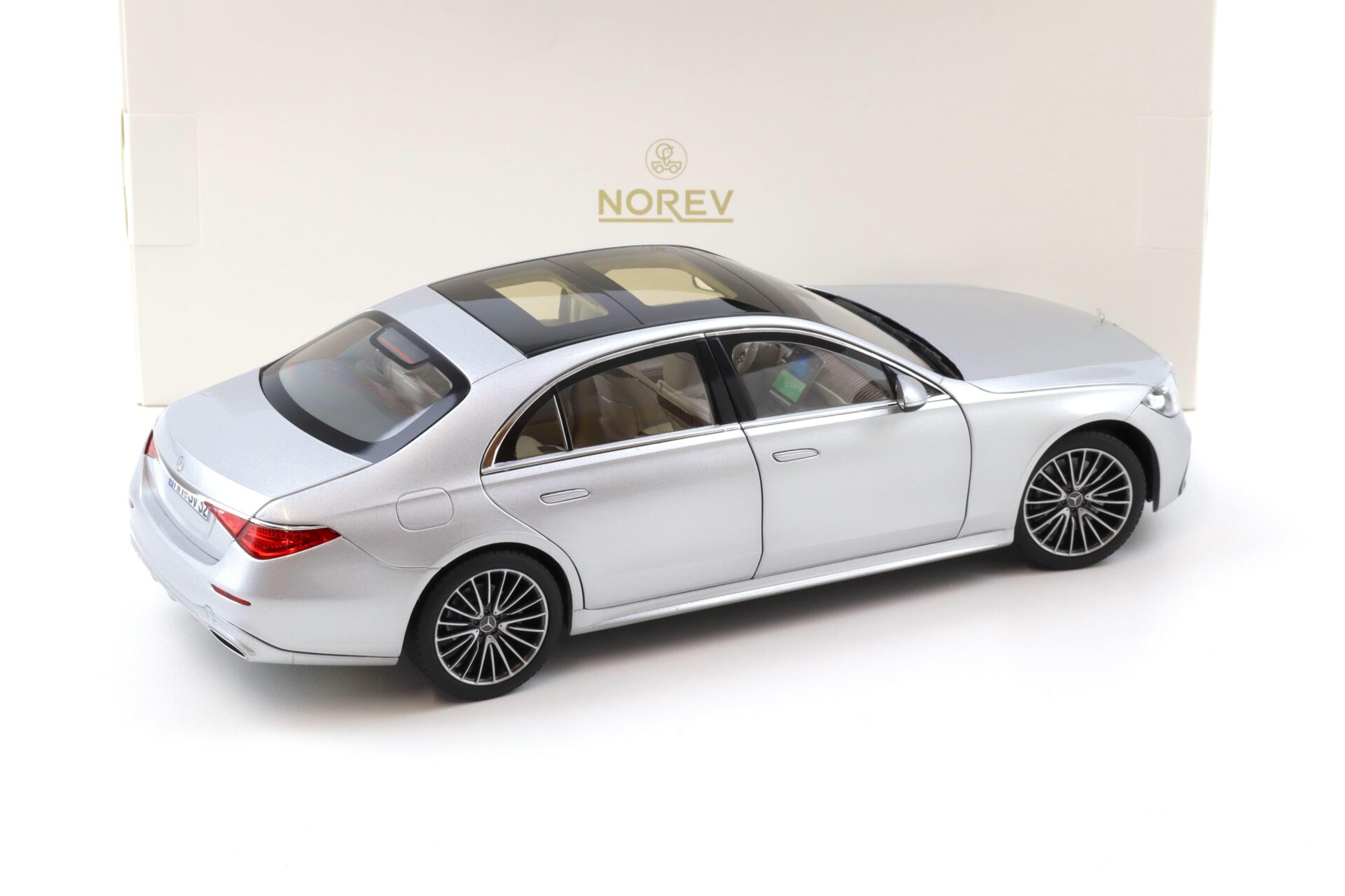 1:18 Norev Mercedes S-Klasse AMG-Line Limousine 2021 silver metallic