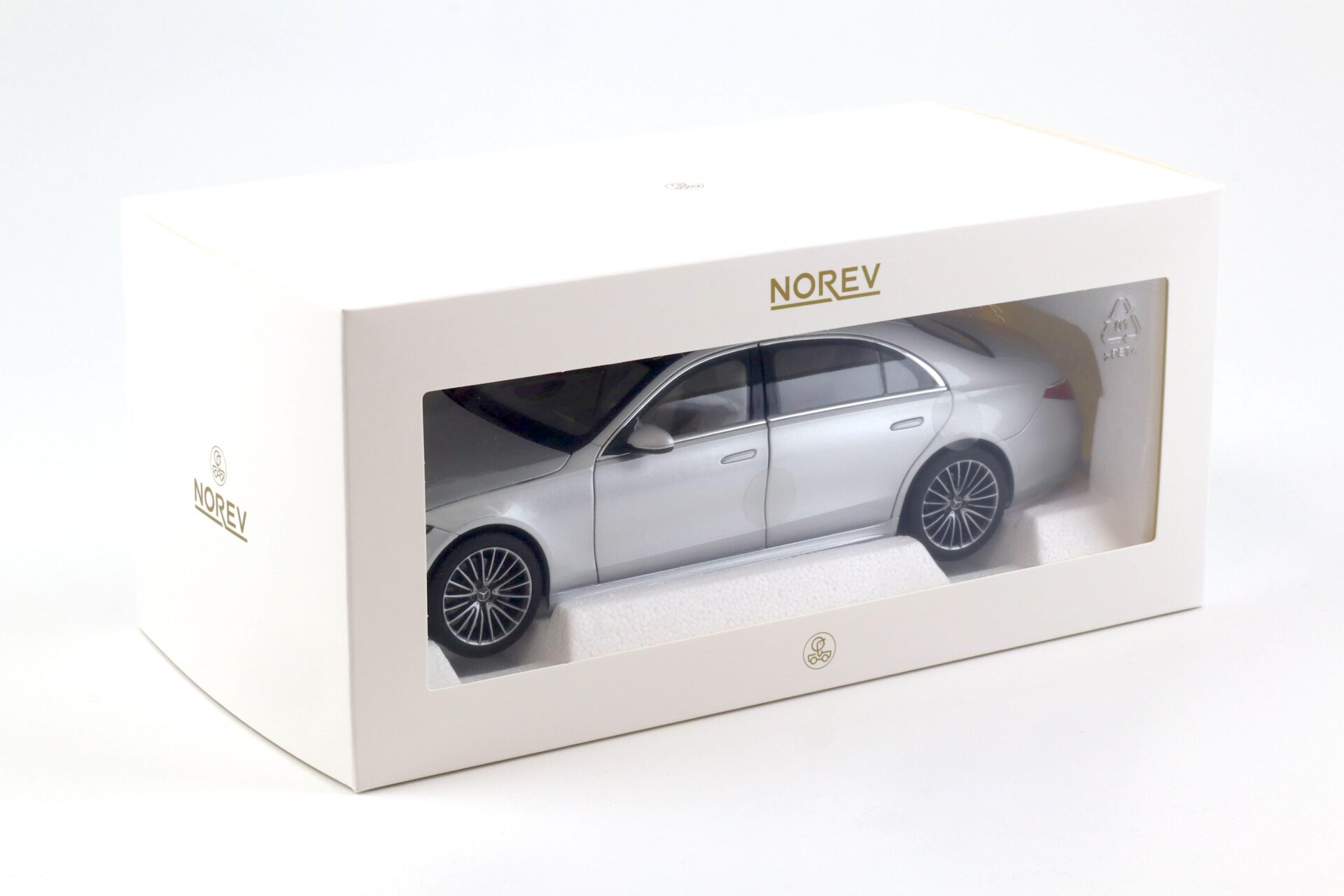 1:18 Norev Mercedes S-Klasse AMG-Line Limousine 2021 silver metallic