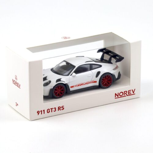 1:43 Norev Jet Car Porsche 911 (992) GT3 RS white/ pyro red 2022