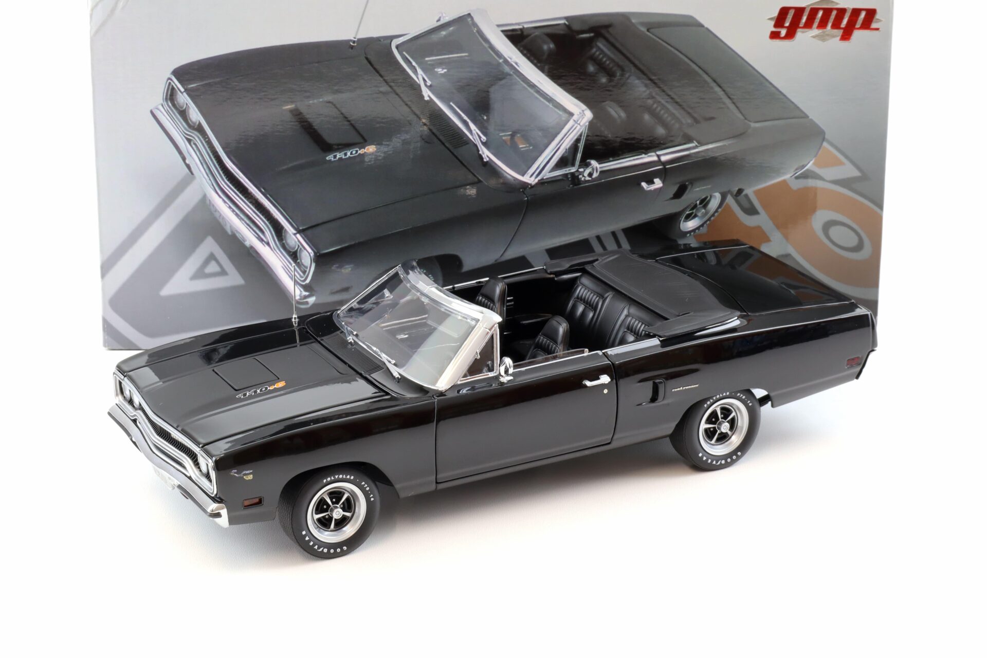 1:18 GMP 1970 Plymouth Road Runner Convertible 440+6 black/ black