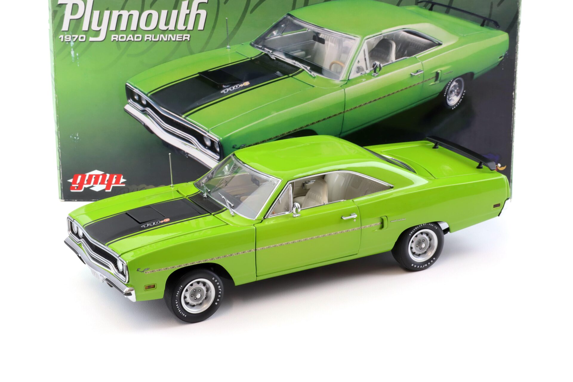 1:18 GMP 1970 Plymouth Road Runner 440.6 Lime green/ black