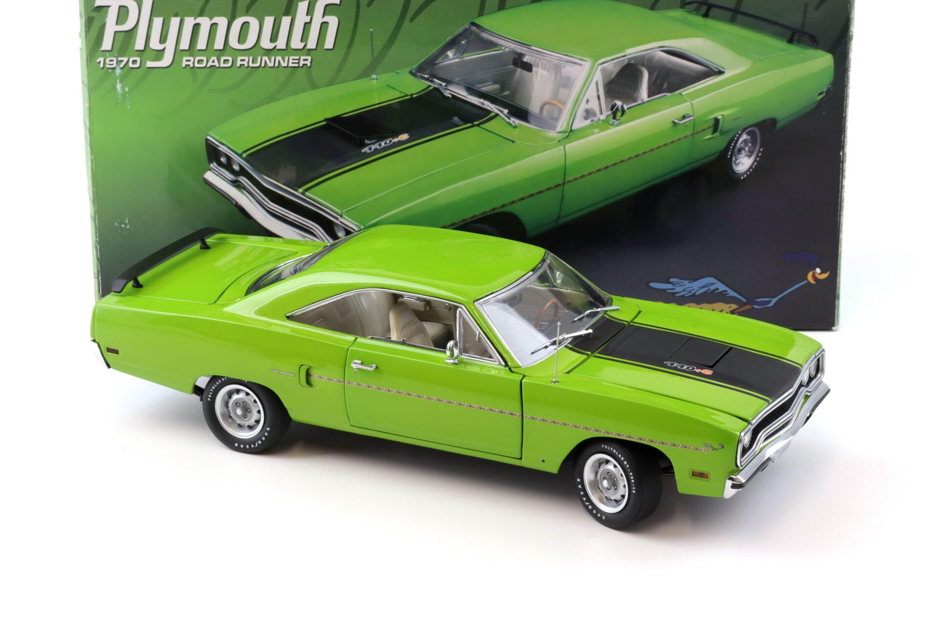 1:18 GMP 1970 Plymouth Road Runner 440.6 Lime green/ black