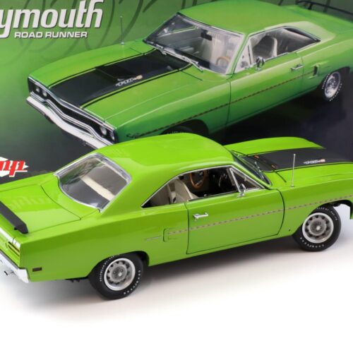 1:18 GMP 1970 Plymouth Road Runner 440.6 Lime green/ black
