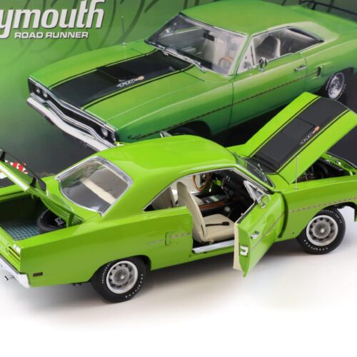 1:18 GMP 1970 Plymouth Road Runner 440.6 Lime green/ black
