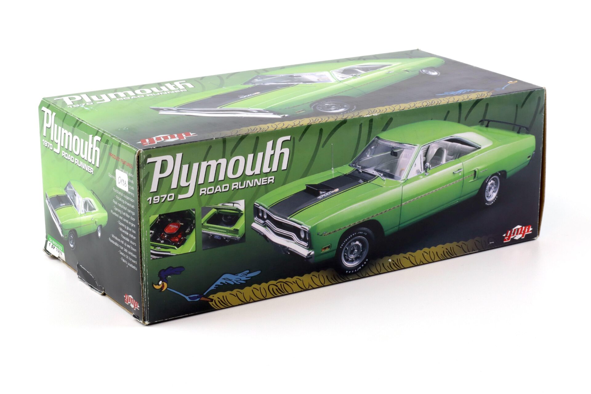 1:18 GMP 1970 Plymouth Road Runner 440.6 Lime green/ black