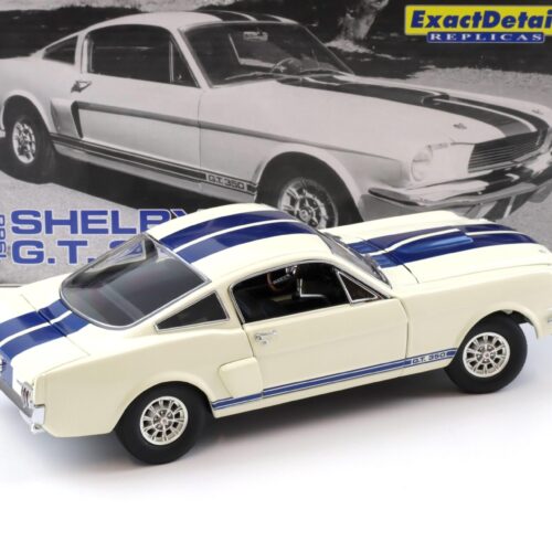 1:18 Exact Detail Shelby GT 350 Coupe 1966 white/ blue stripes