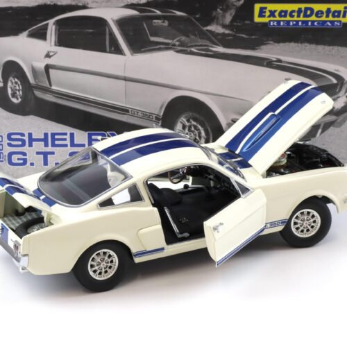 1:18 Exact Detail Shelby GT 350 Coupe 1966 white/ blue stripes