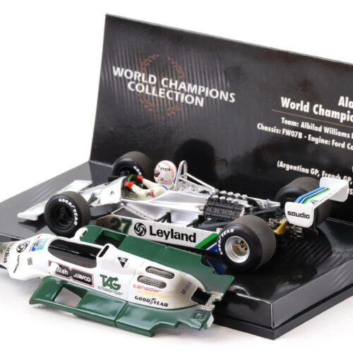 1:43 Minichamps F1 Williams Ford FW 07B Alan Jones World Champion 1980 Dirty Version