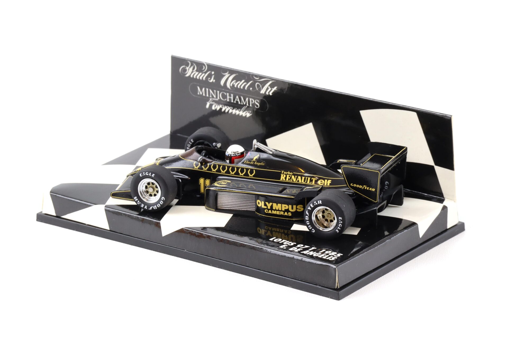 1:43 Minichamps F1 Lotus 97T 1985 E. De Angelis #11