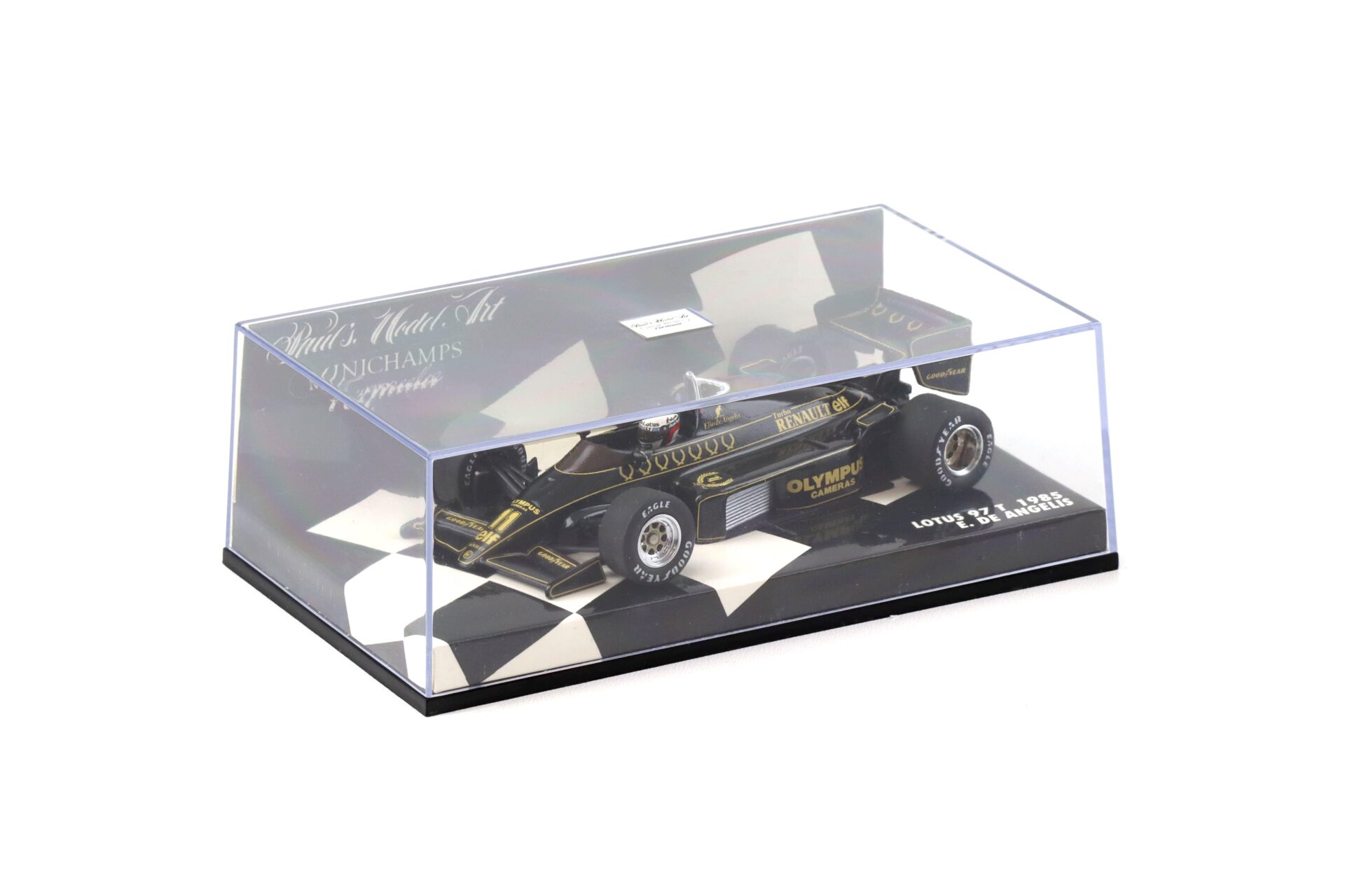 1:43 Minichamps F1 Lotus 97T 1985 E. De Angelis #11