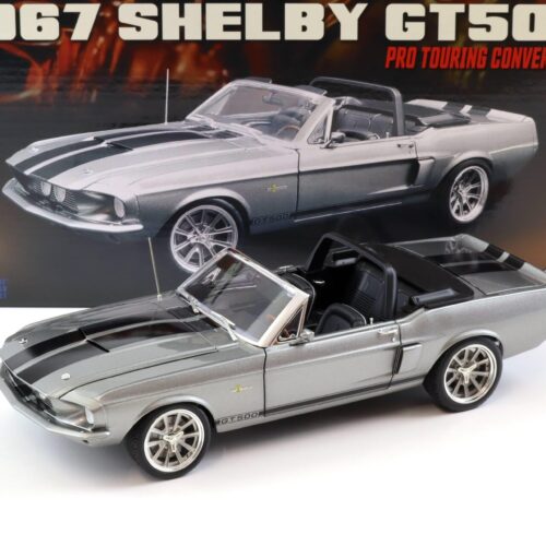 1:18 ACME 1967 Shelby GT500 Pro Touring Convertible grey metallic/ black stripes