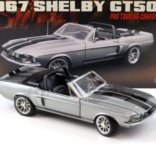 1:18 ACME 1967 Shelby GT500 Pro Touring Convertible grey metallic/ black stripes