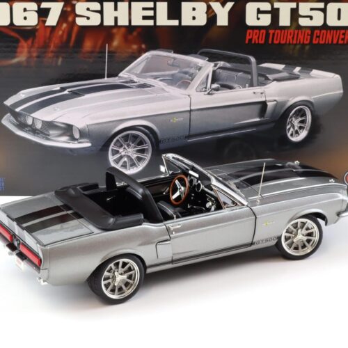1:18 ACME 1967 Shelby GT500 Pro Touring Convertible grey metallic/ black stripes